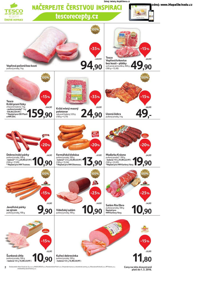 Stránka č. 2 - Akční leták Tesco Hypermarket