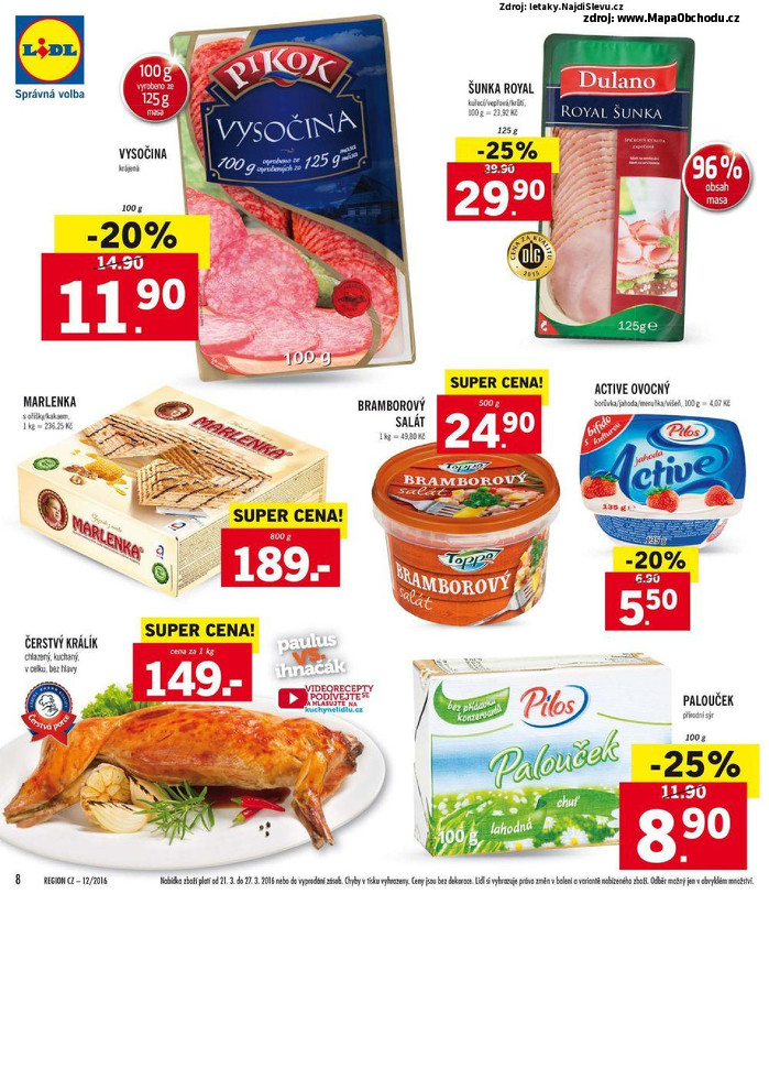 Stránka č. 8 - Akční leták Lidl