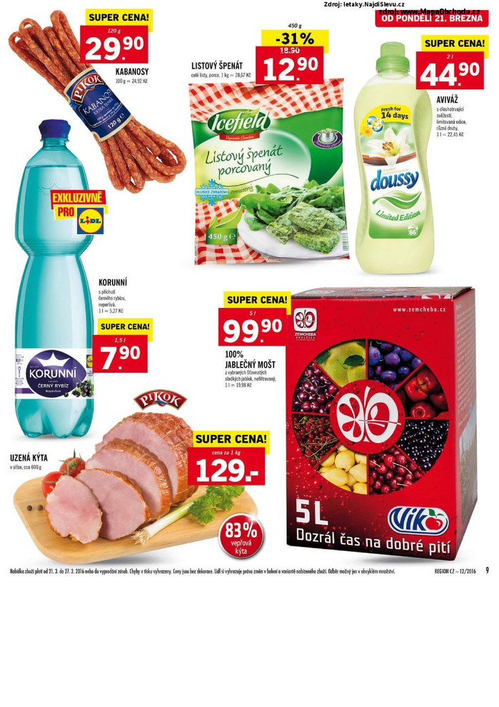 Stránka č. 9 - Akční leták Lidl