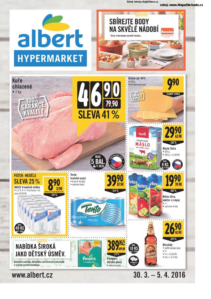 Stránka č. 1 - Akční leták Albert Hypermarket