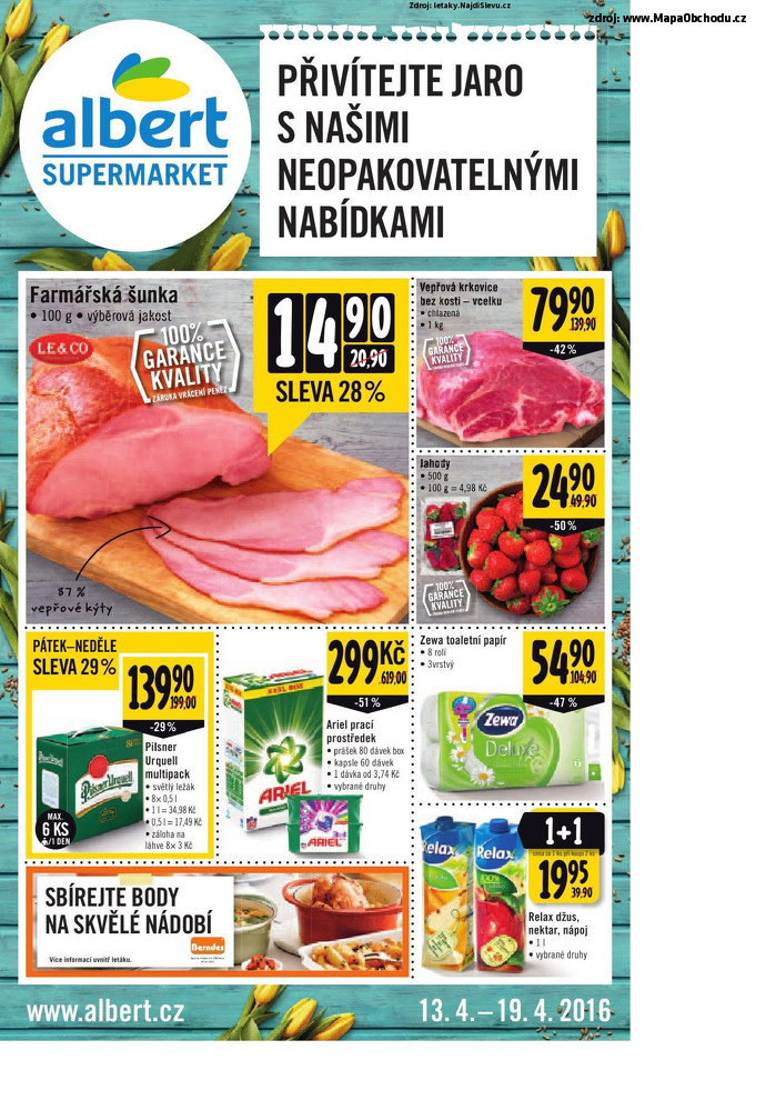 Stránka č. 1 - Akční leták Albert Supermarket