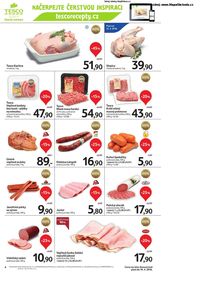 Stránka č. 4 - Akční leták Tesco Hypermarket