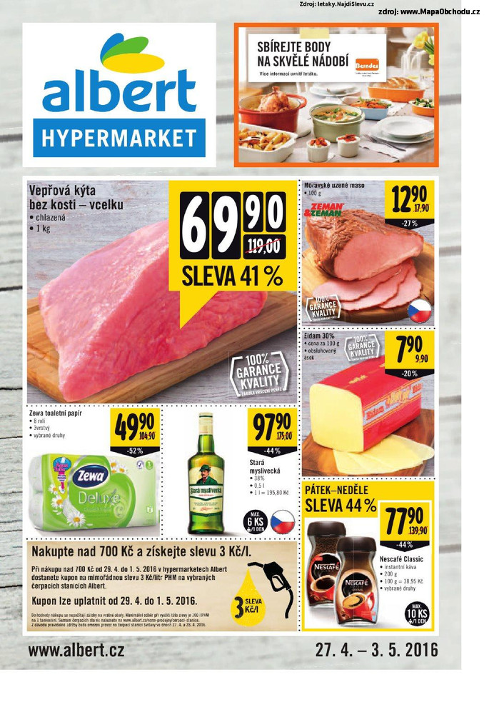 Stránka č. 1 - Akční leták Albert Hypermarket