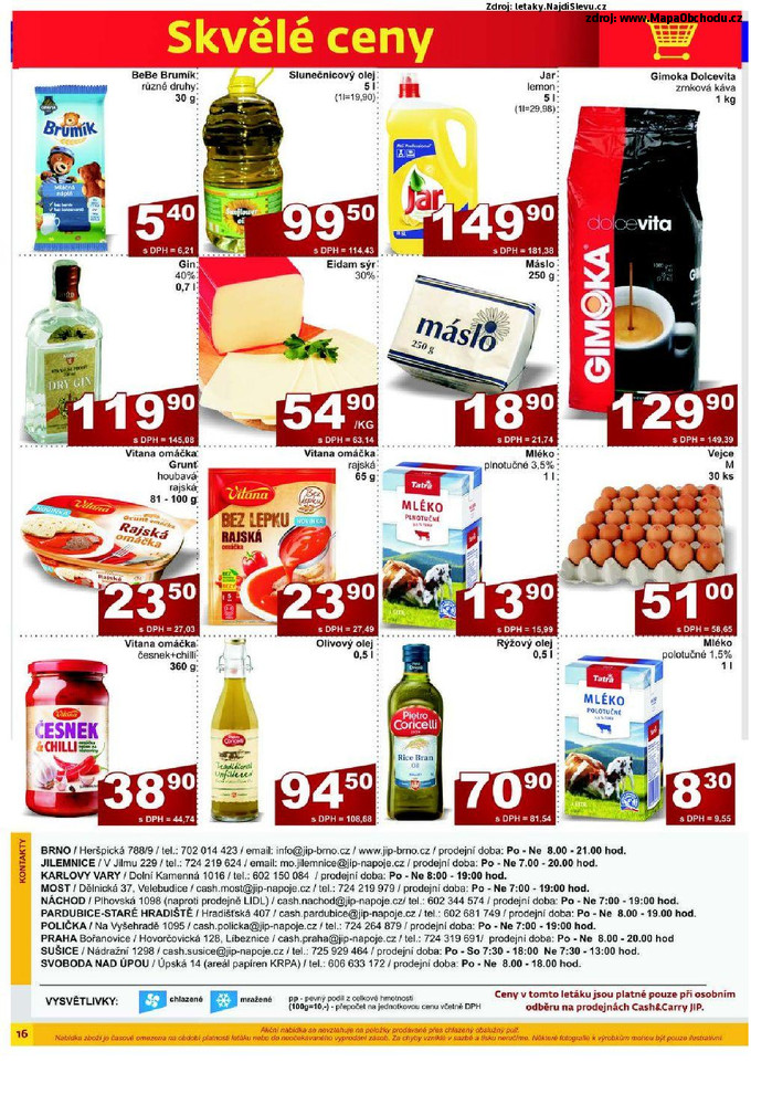 Stránka č. 16 - Akční leták JIP Cash and Carry