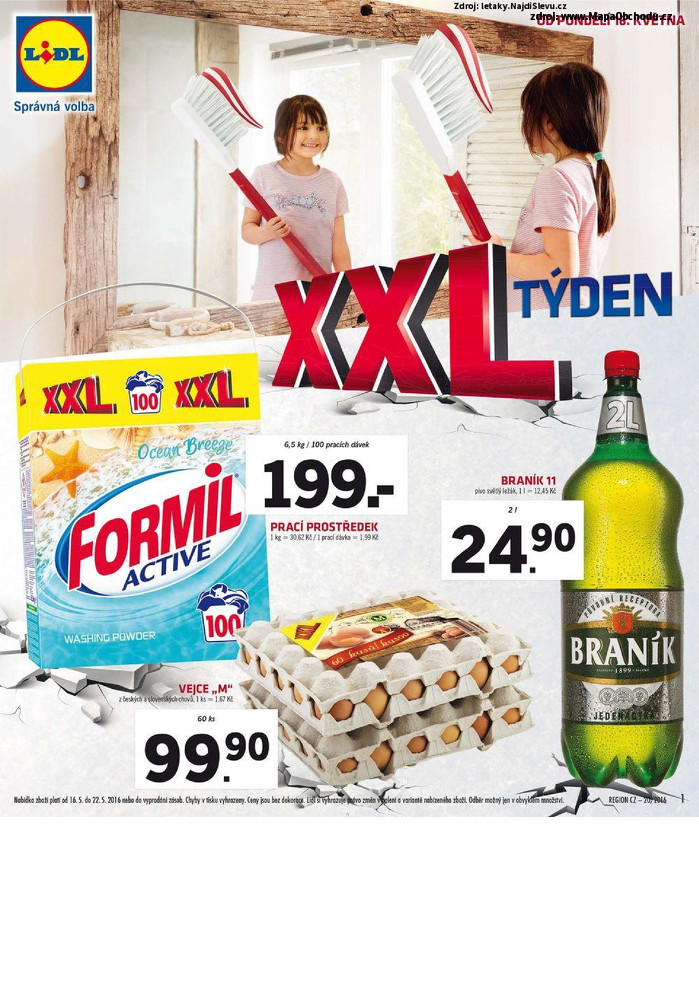 Stránka č. 1 - Akční leták Lidl XXL týden