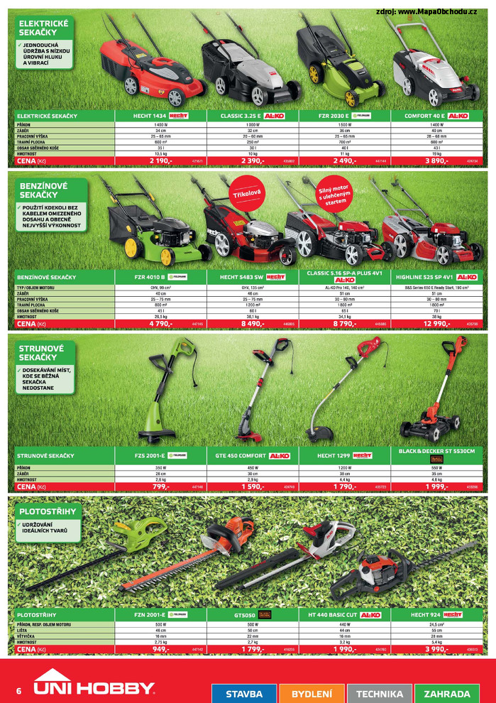 Stránka č. 6 - Akční leták UNI HOBBY Market