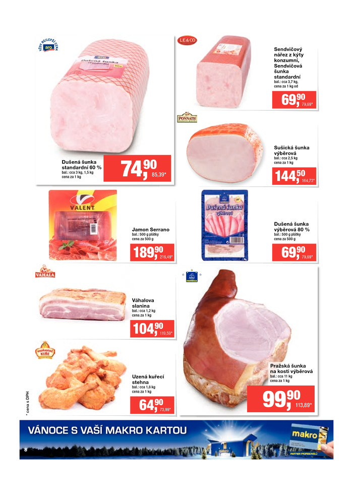 Stránka č. 8 - Akční leták Makro  Čerstvé potraviny