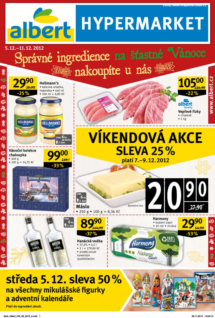 Stránka č. 1 - Akční leták Albert  Hypermarket 