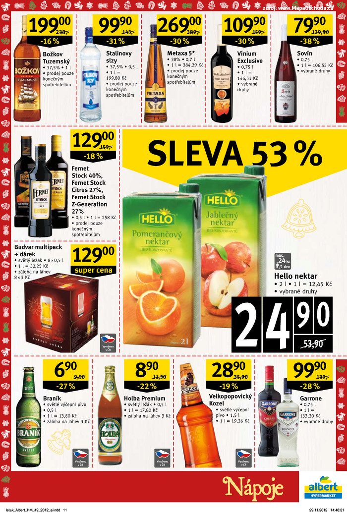 Stránka č. 11 - Akční leták Albert  Hypermarket 