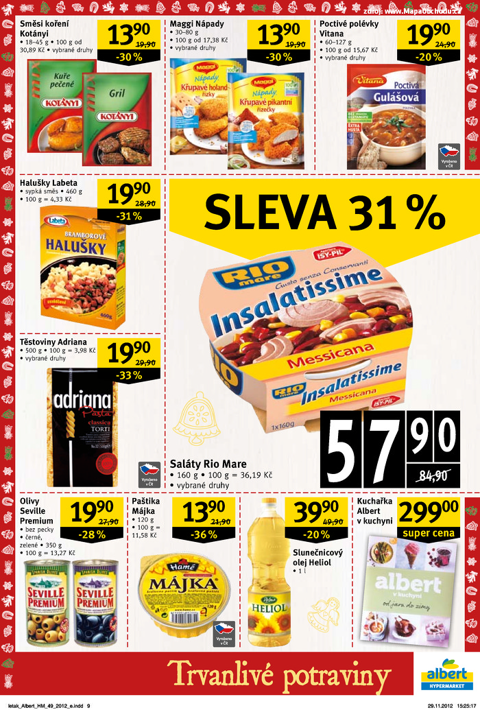 Stránka č. 9 - Akční leták Albert  Hypermarket 