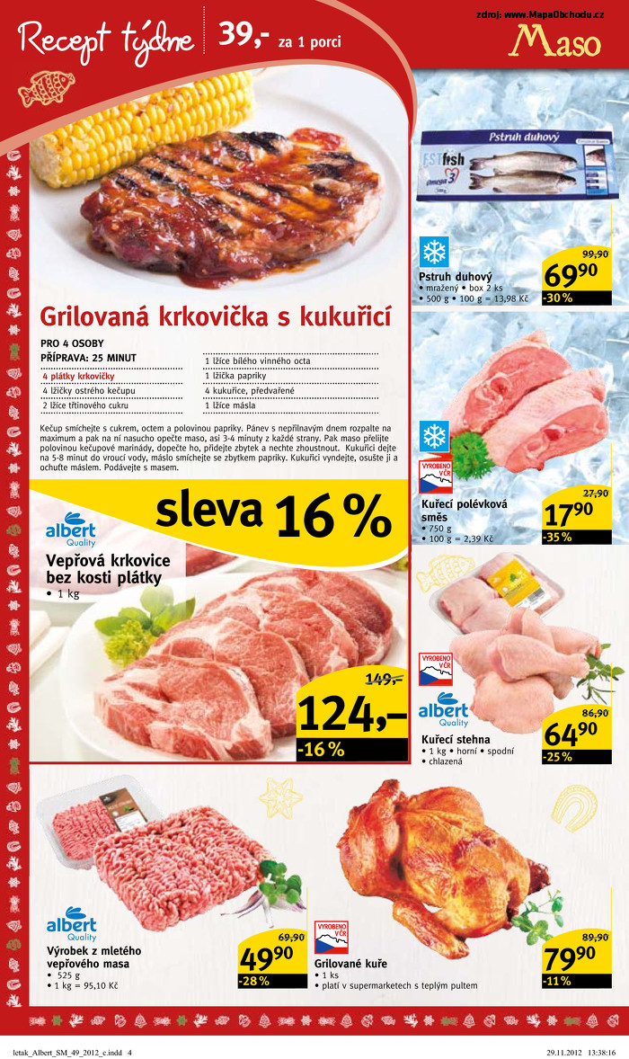 Stránka č. 4 - Akční leták Albert  Supermarket