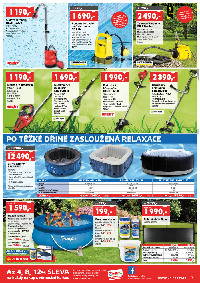 Stránka č. 7 - Akční leták UNI HOBBY Market