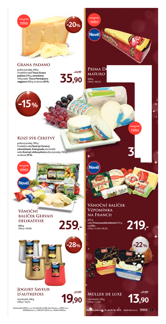 Stránka č. 9 - Akční leták Tesco  Katalog delikates