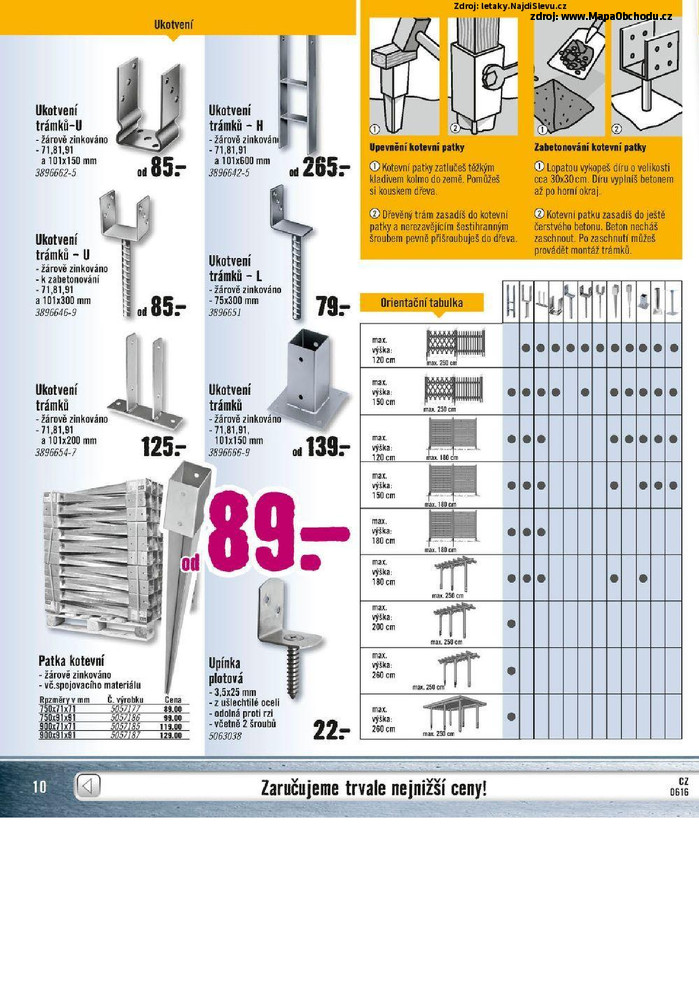 Stránka č. 10 - Akční leták Hornbach Železářství