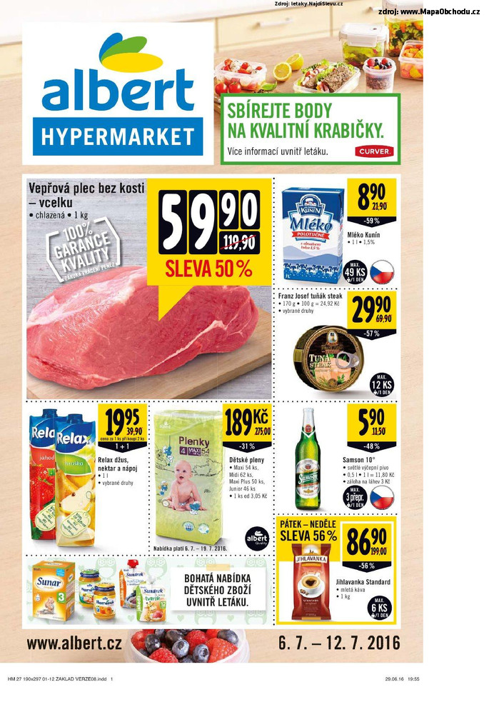 Stránka č. 1 - Akční leták Albert Hypermarket