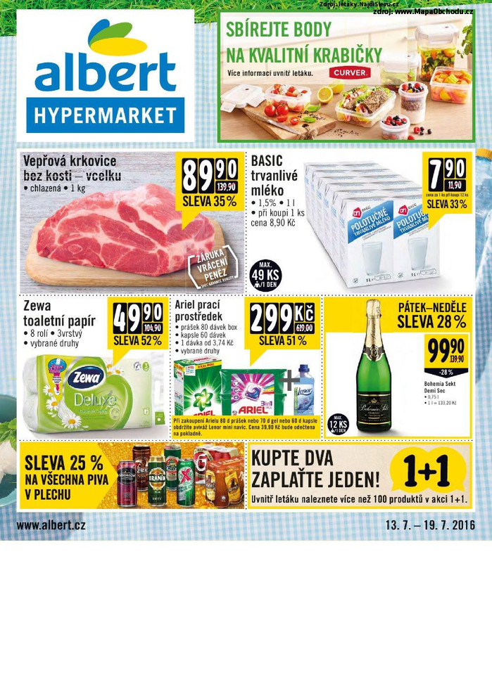 Stránka č. 1 - Akční leták Albert Hypermarket