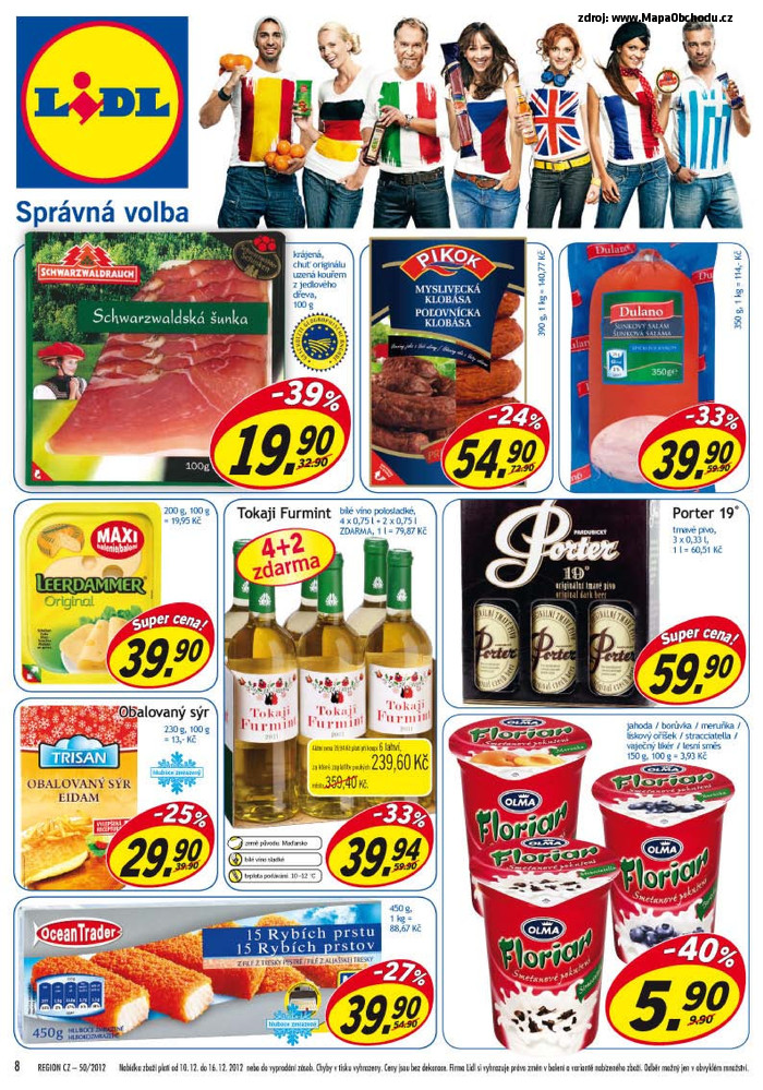 Stránka č. 8 - Akční leták Lidl  Luxus pro všechny