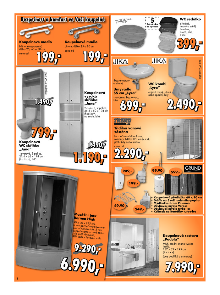 Stránka č. 8 - Akční leták Globus  Baumarkt
