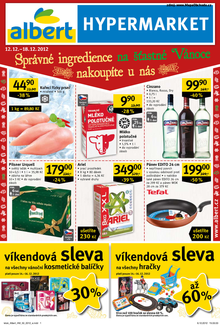 Stránka č. 1 - Akční leták Albert  Hypermarket