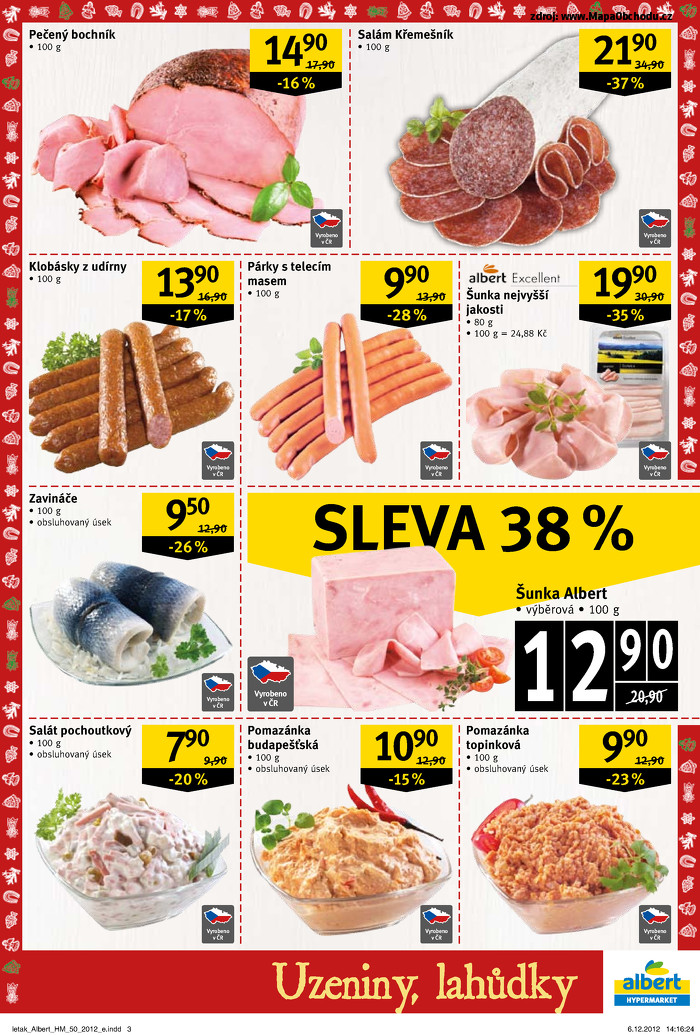 Stránka č. 3 - Akční leták Albert  Hypermarket