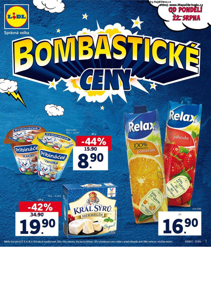 Stránka č. 1 - Akční leták Lidl Bombastické ceny