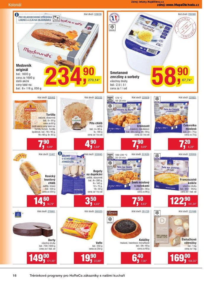 Stránka č. 16 - Akční leták Makro Gastronomie