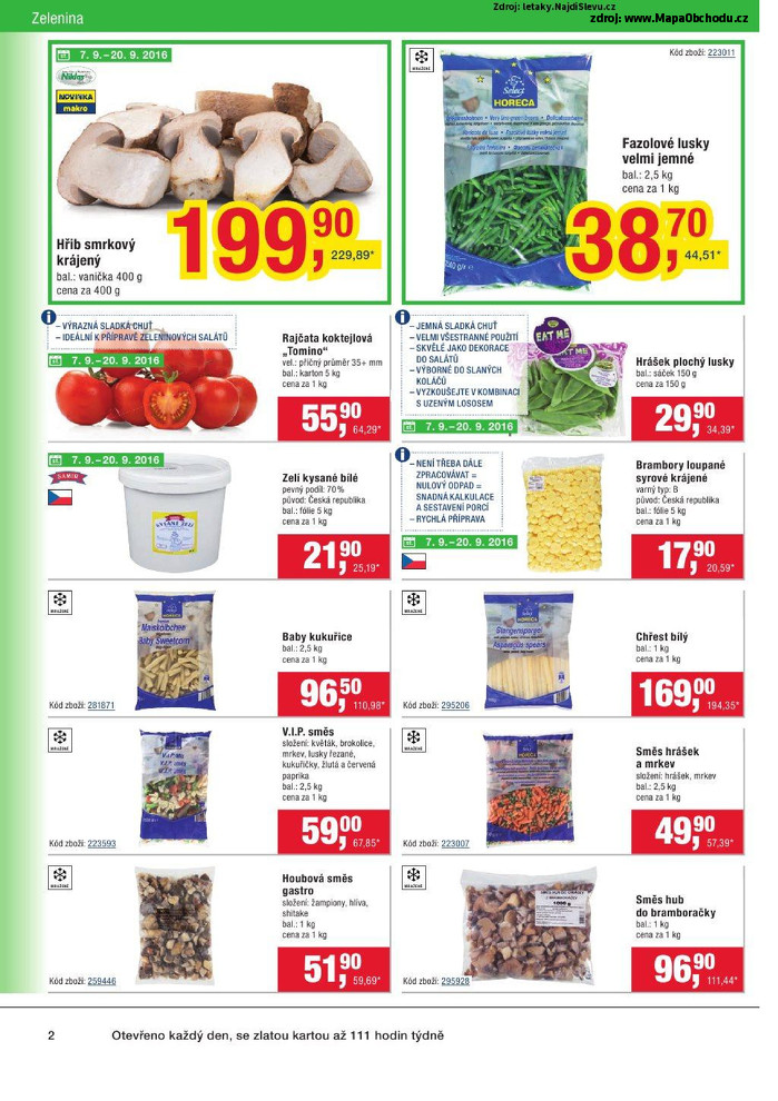 Stránka č. 2 - Akční leták Makro Gastronomie