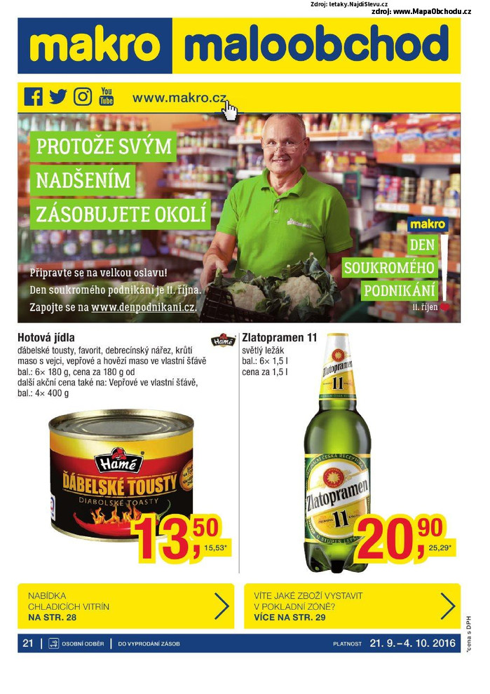 Stránka č. 1 - Akční leták Makro Maloobchod