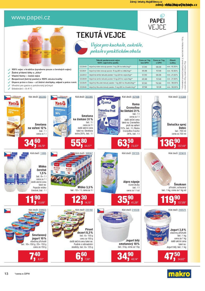 Stránka č. 13 - Akční leták Makro Gastronomie