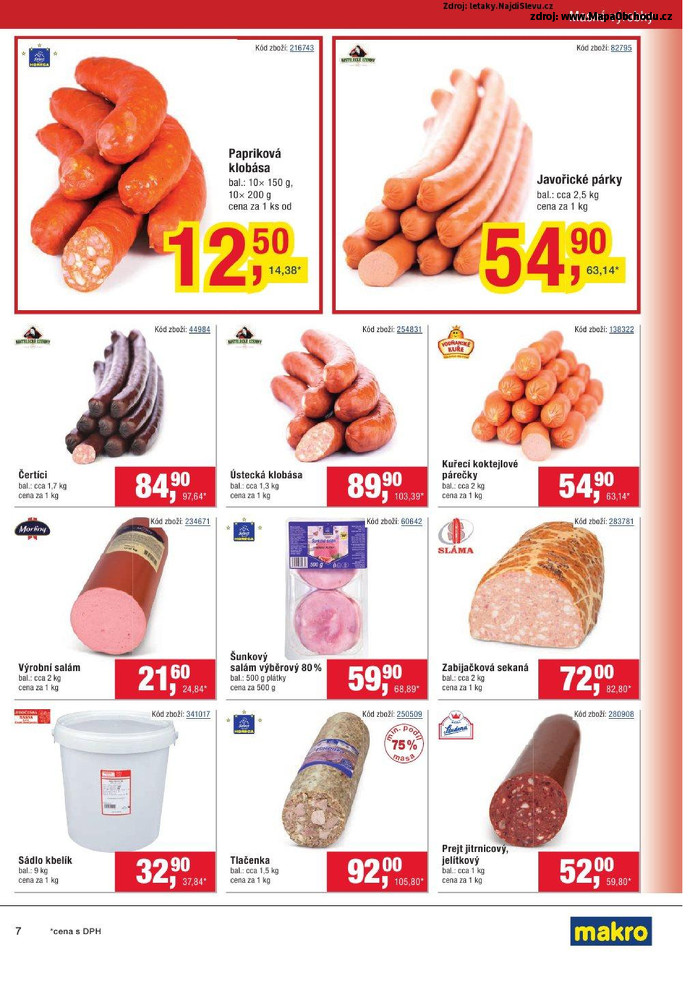 Stránka č. 7 - Akční leták Makro Gastronomie