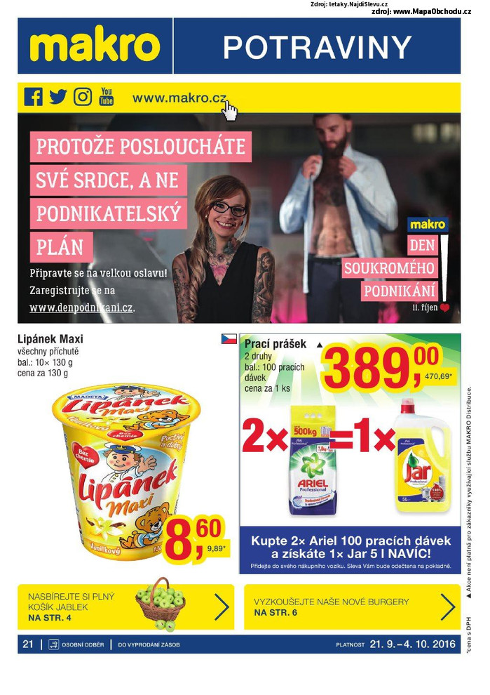 Stránka č. 1 - Akční leták Makro Potraviny