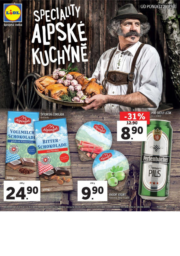 Stránka č. 1 - Akční leták Lidl Alpský týden