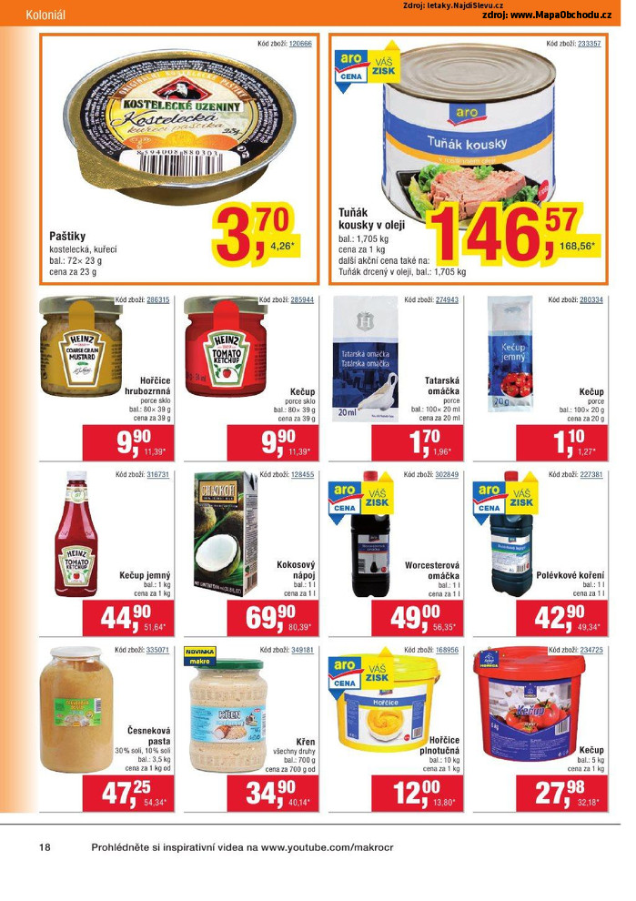 Stránka č. 18 - Akční leták Makro Gastronomie