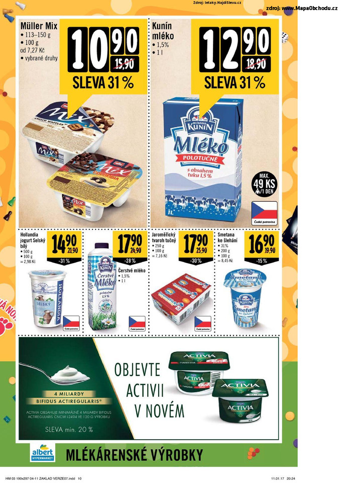 Stránka č. 10 - Akční leták Albert Hypermarket