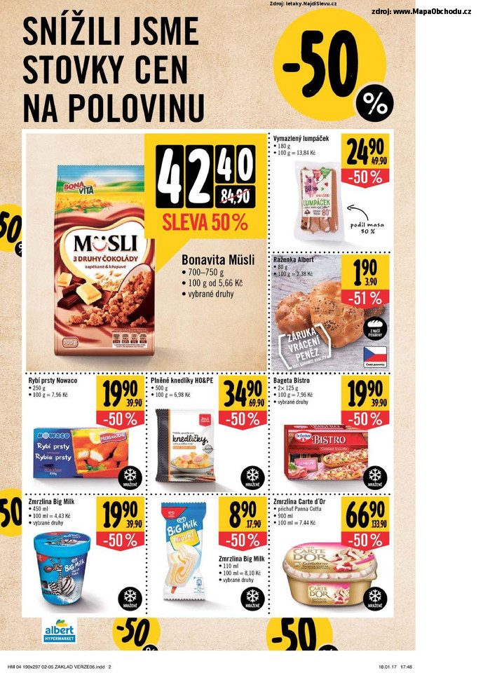 Stránka č. 2 - Akční leták Albert Hypermarket