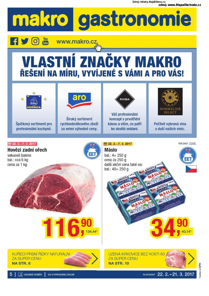 Stránka č. 1 - Akční leták Makro Gastronomie