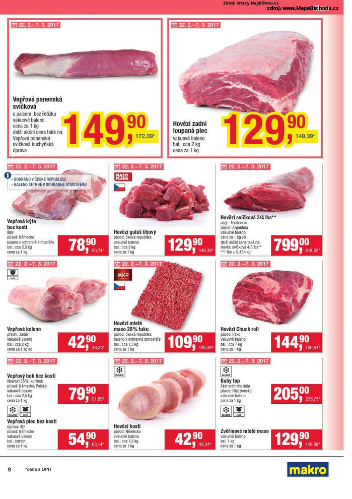 Stránka č. 9 - Akční leták Makro Gastronomie