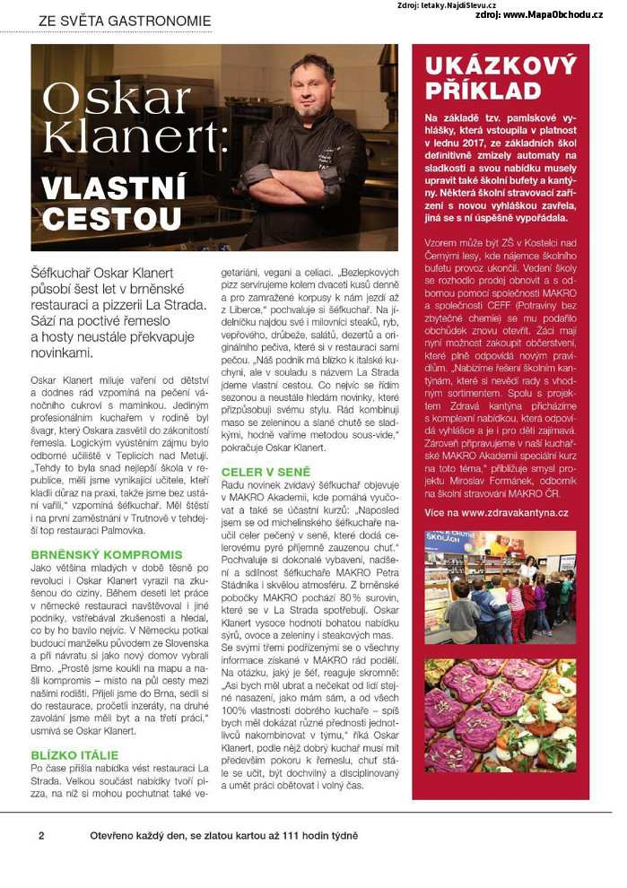 Stránka č. 2 - Akční leták Makro Gastronomie distribuce