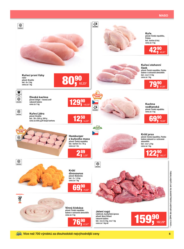 Stránka č. 5 - Akční leták Makro  Gastronomie - čerstvé