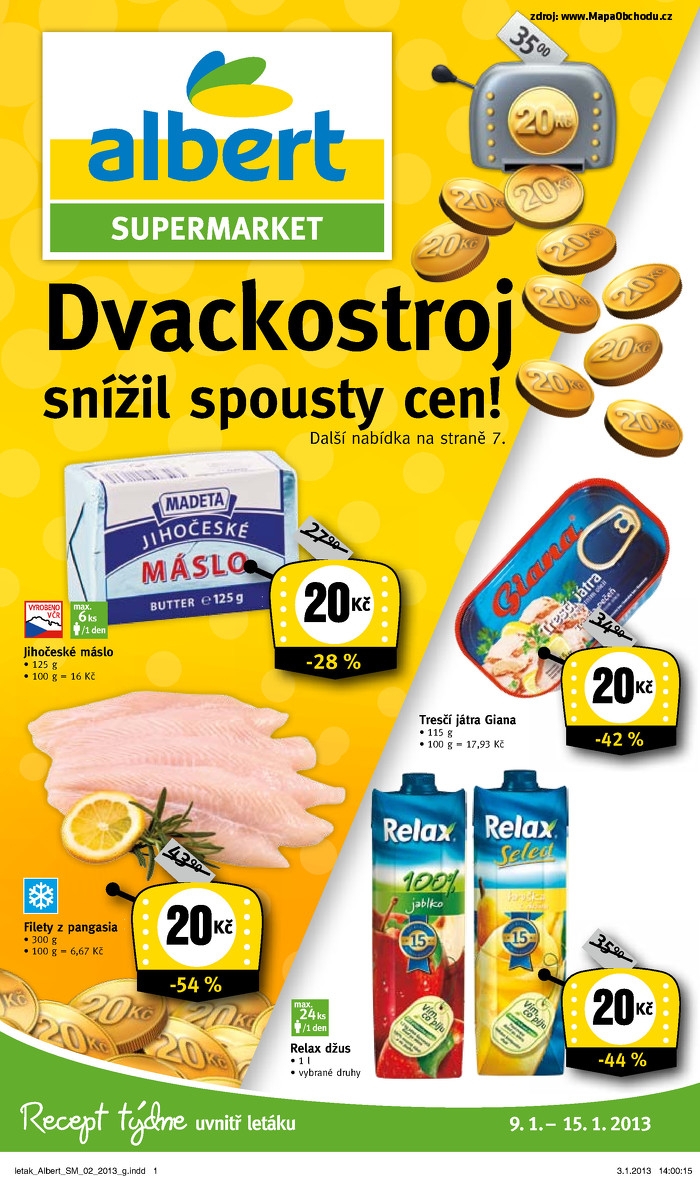 Stránka č. 1 - Akční leták Albert  Supermarket