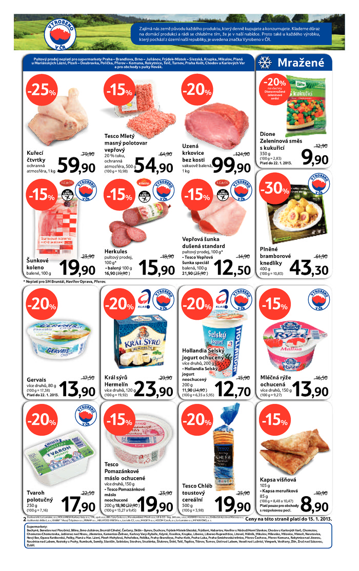 Stránka č. 2 - Akční leták Tesco  Supermarket