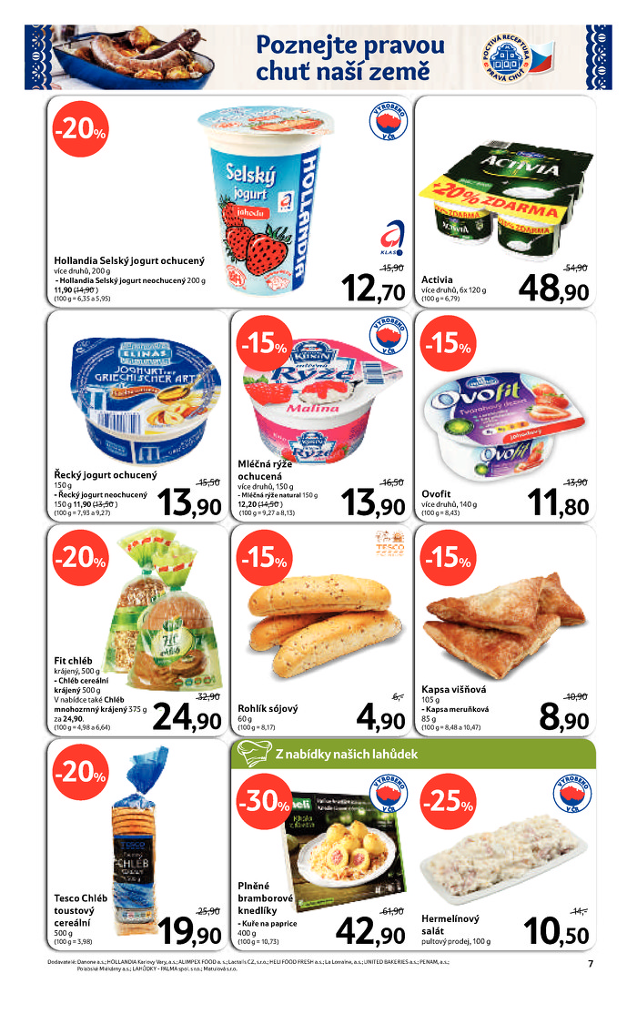 Stránka č. 7 - Akční leták Tesco  Hypermarket