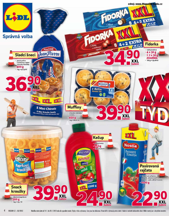 Stránka č. 4 - Akční leták Lidl XXL Týdny