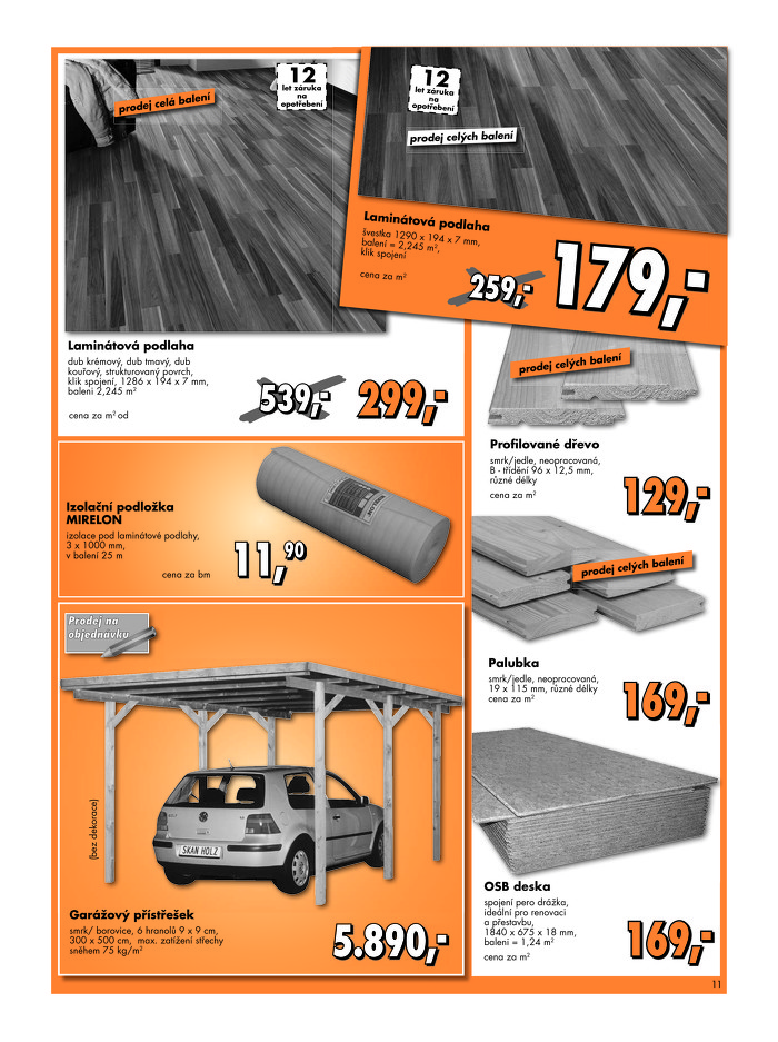 Stránka č. 11 - Akční leták Globus  Baumarkt