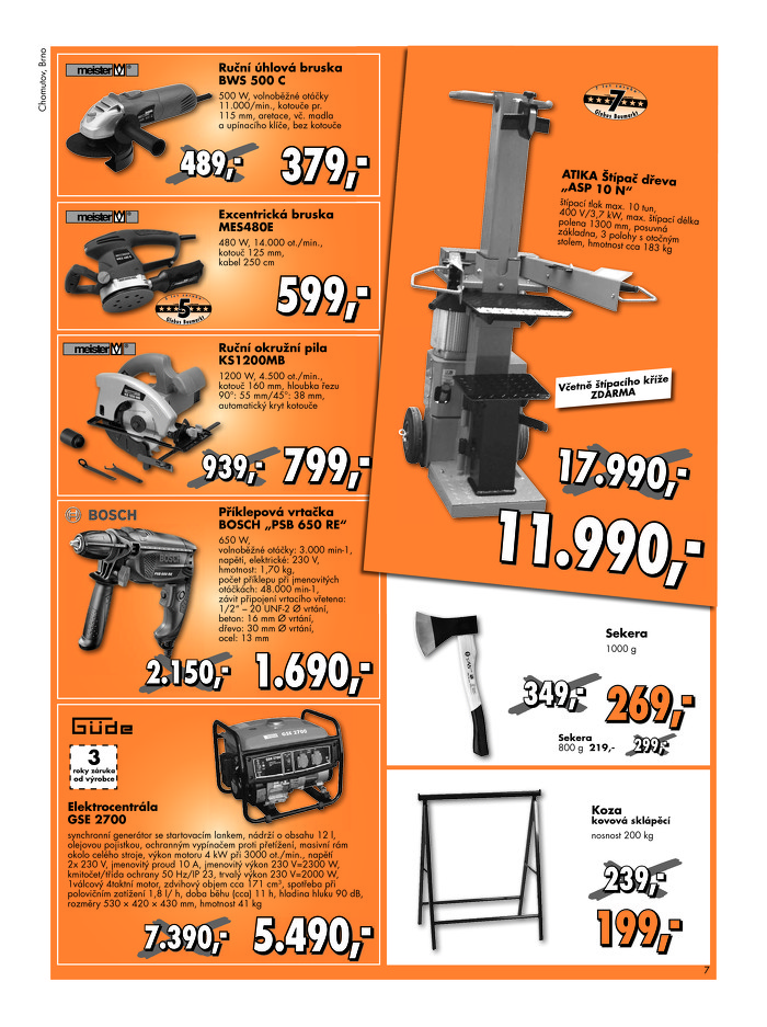 Stránka č. 7 - Akční leták Globus  Baumarkt