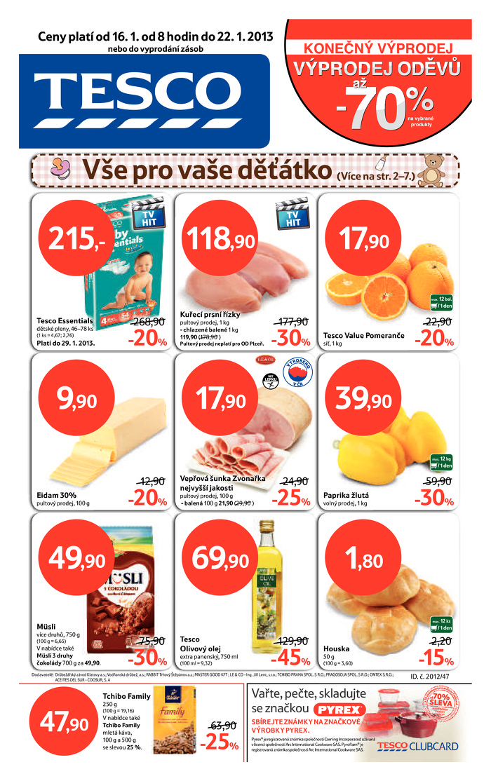 Stránka č. 1 - Akční leták Tesco  Hypermarket