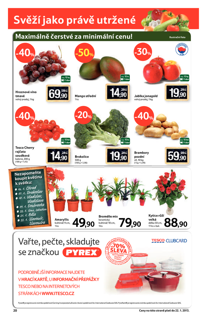 Stránka č. 20 - Akční leták Tesco  Hypermarket