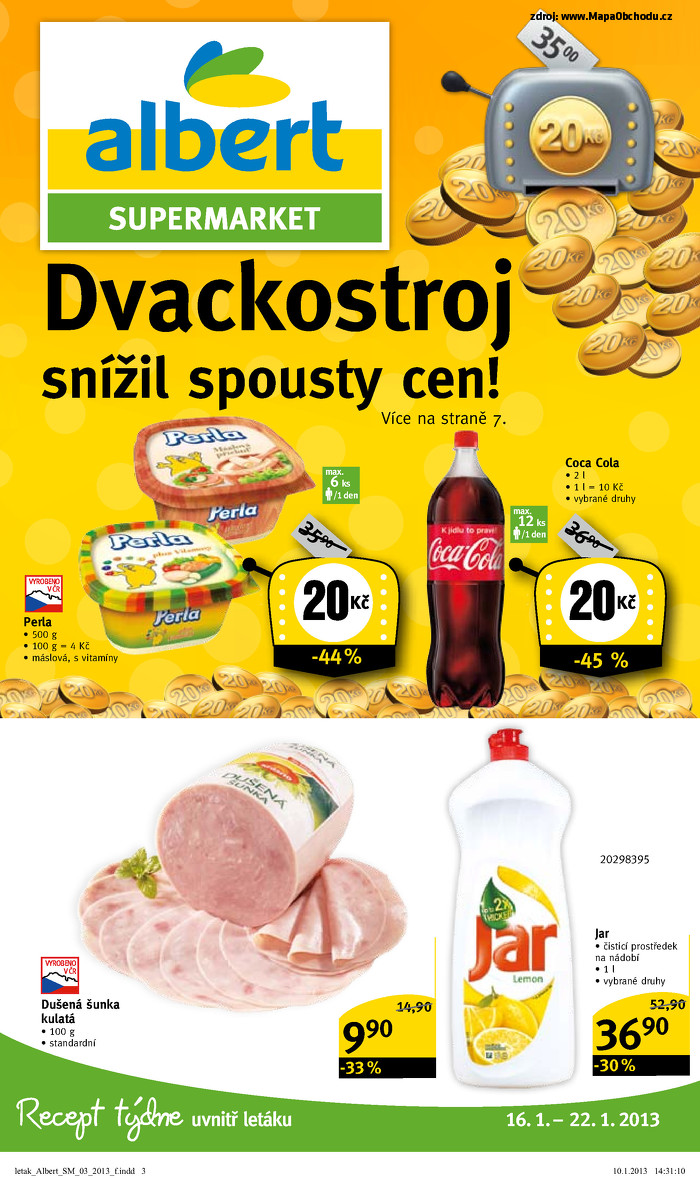 Stránka č. 1 - Akční leták Albert  Supermarket