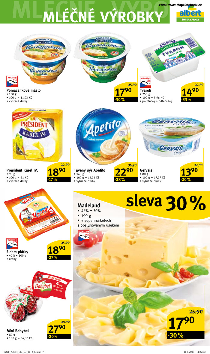 Stránka č. 5 - Akční leták Albert  Supermarket