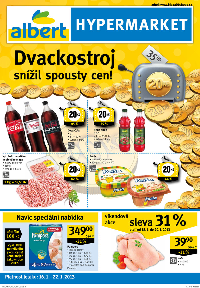 Stránka č. 1 - Akční leták Albert  Hypermarket